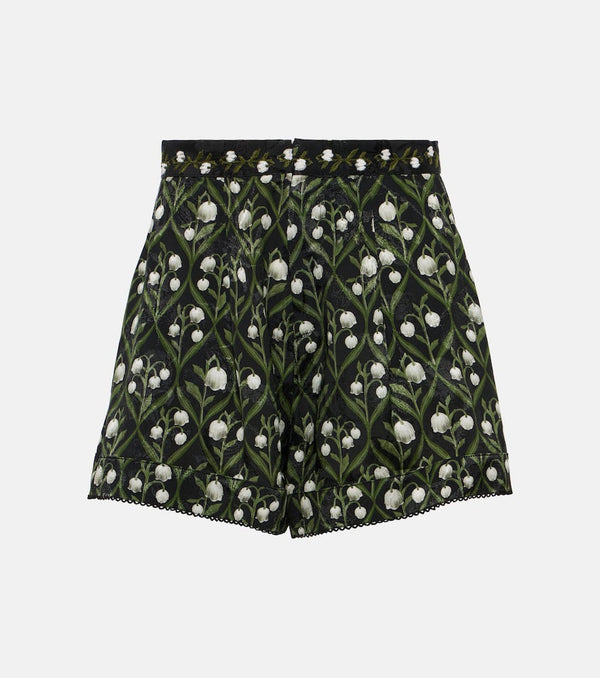 Agua by Agua Bendita Toronjil high-rise jacquard shorts