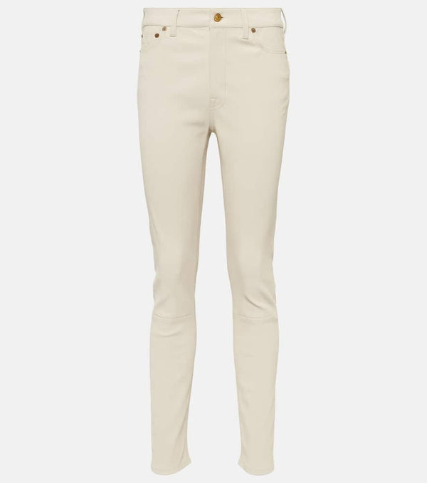 Polo Ralph Lauren High-rise skinny leg leather pant