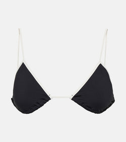 Marysia Bianco triangle bikini top