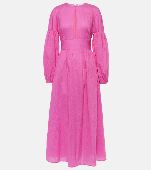 Marysia Roset puff-sleeve cotton maxi dress