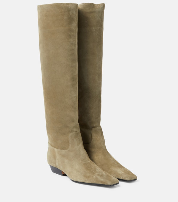 Khaite Marfa suede knee-high boots