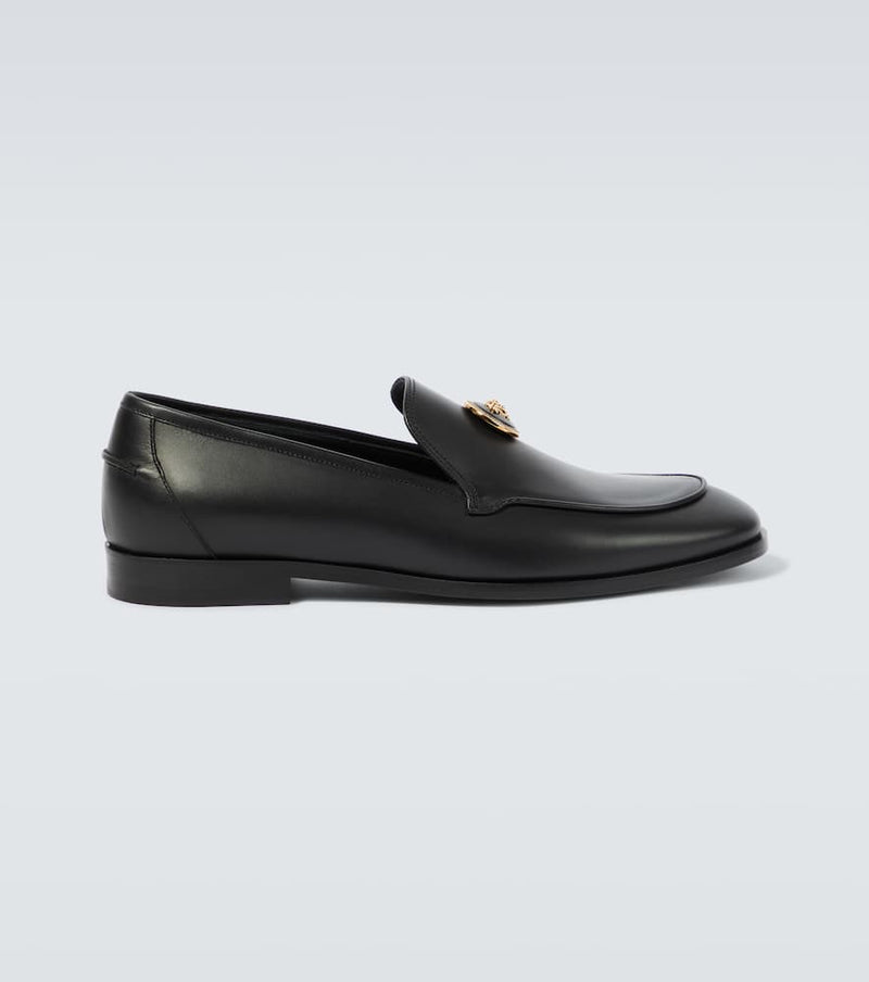 Versace Medusa leather loafers