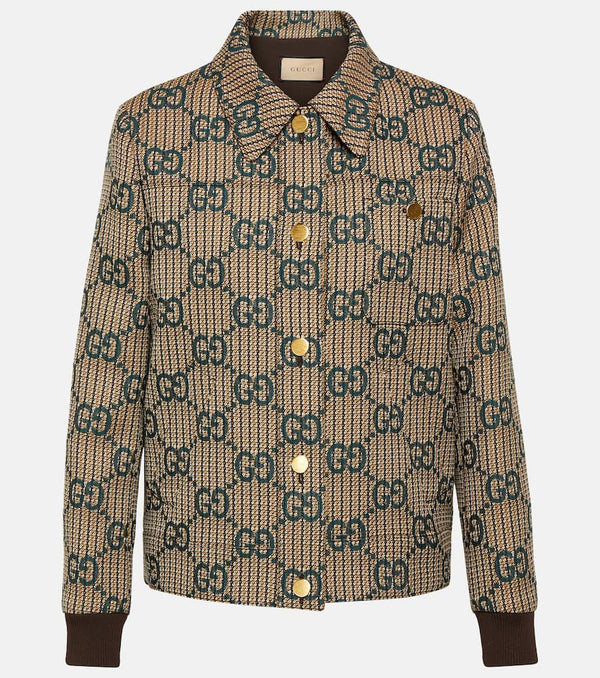 Gucci GG wool bomber jacket