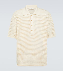 Commas Pointelle polo shirt