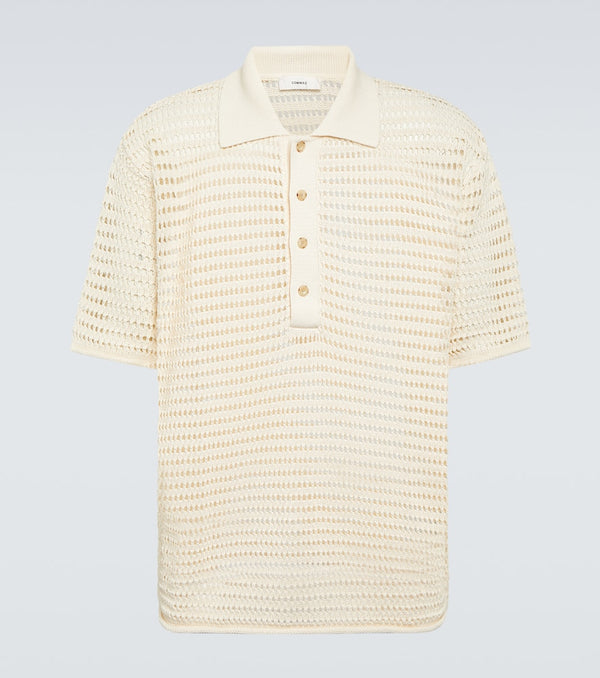 Commas Pointelle polo shirt