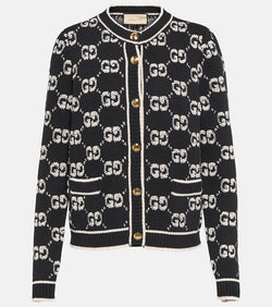 Gucci GG jacquard wool bouclé cardigan