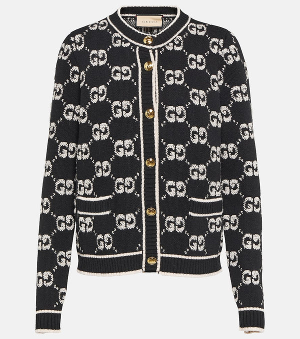 Gucci GG jacquard wool bouclé cardigan