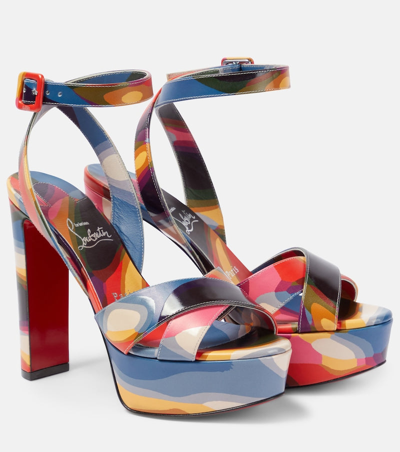 Christian Louboutin Supramariza 130 leather sandals