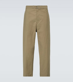 Lemaire Cropped cotton-blend tapered pants