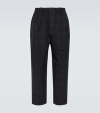 Lemaire Checked wool seersucker pants