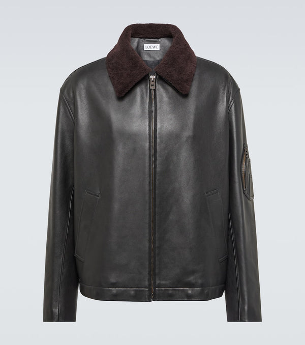 Loewe Leather bomber jacket