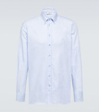 Etro Logo cotton Oxford shirt