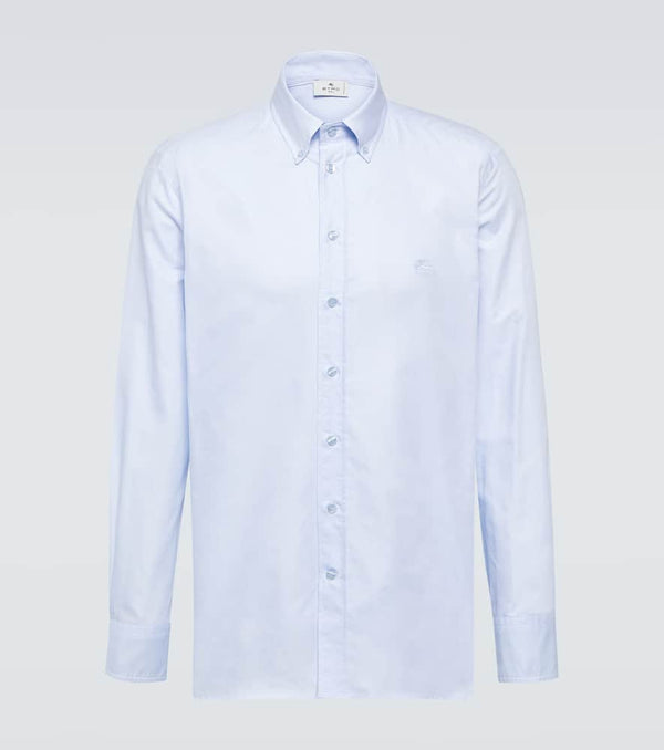 Etro Logo cotton Oxford shirt