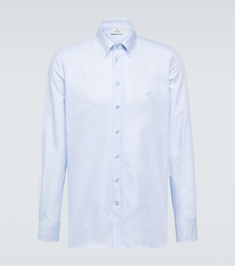 Etro Logo cotton Oxford shirt