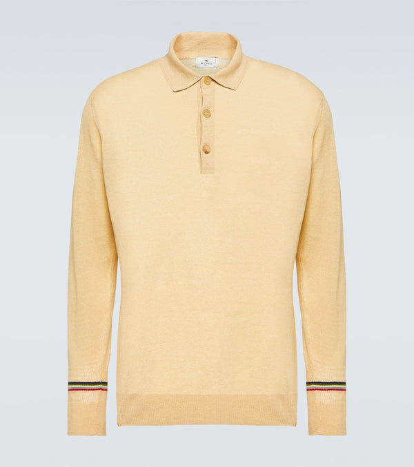 Etro Linen and cotton polo sweater