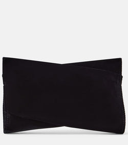 Christian Louboutin Loubitwist Small cotton velvet clutch