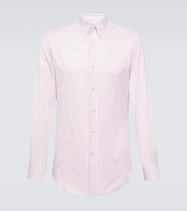 Brioni Striped cotton shirt