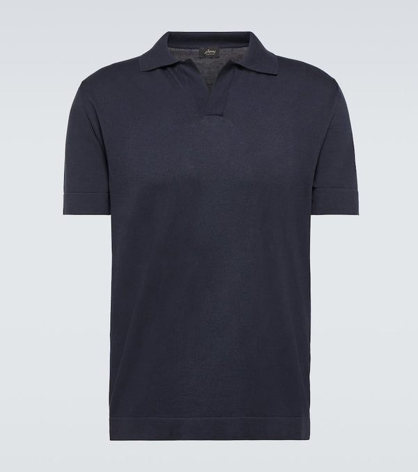 Brioni Cotton and silk polo shirt