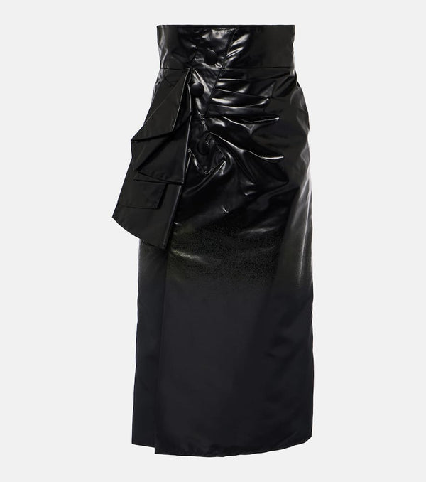 Maison Margiela High-rise draped midi skirt