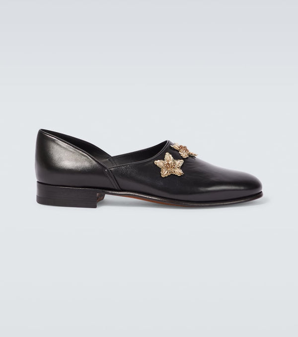 Bode Bullion Star embellished leather loafers