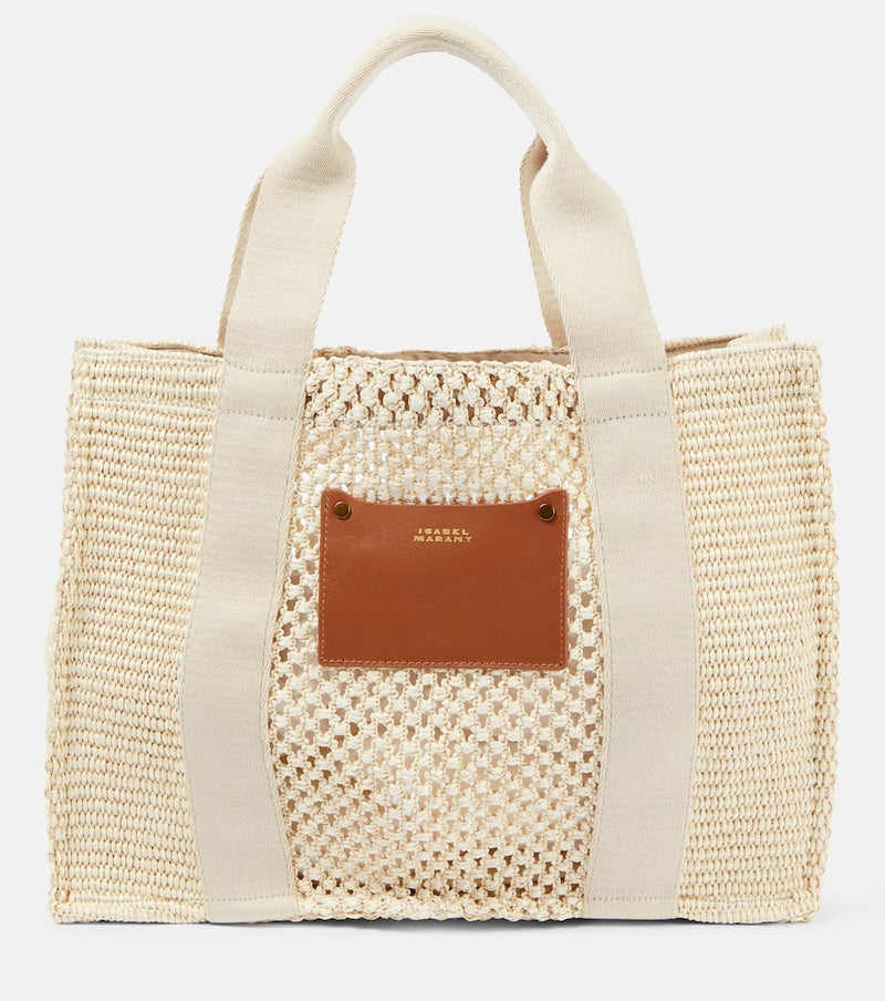 Isabel Marant Aruba Medium raffia-effect tote bag