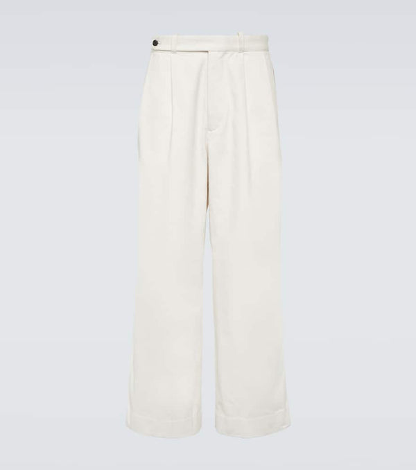 Bode Skunk Tail cotton wide-leg pants