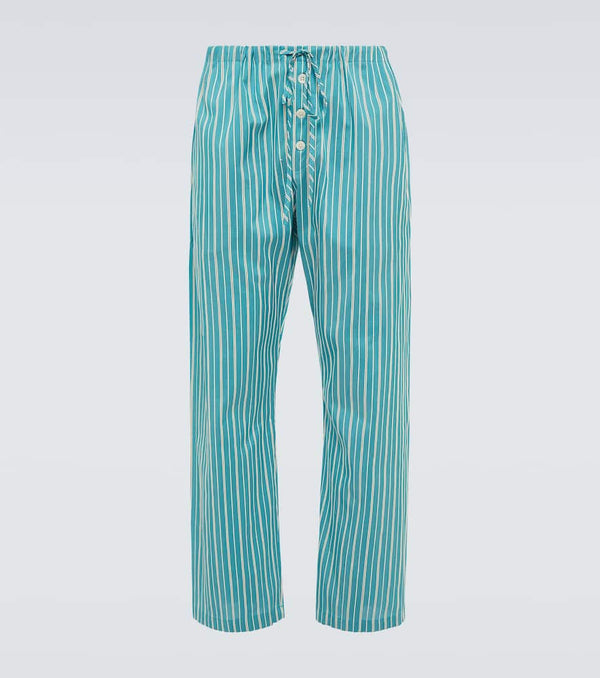 Bode Shore Stripe cotton-blend pajama pants