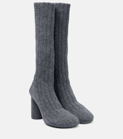 Bottega Veneta Wool-blend knee-high sock boots