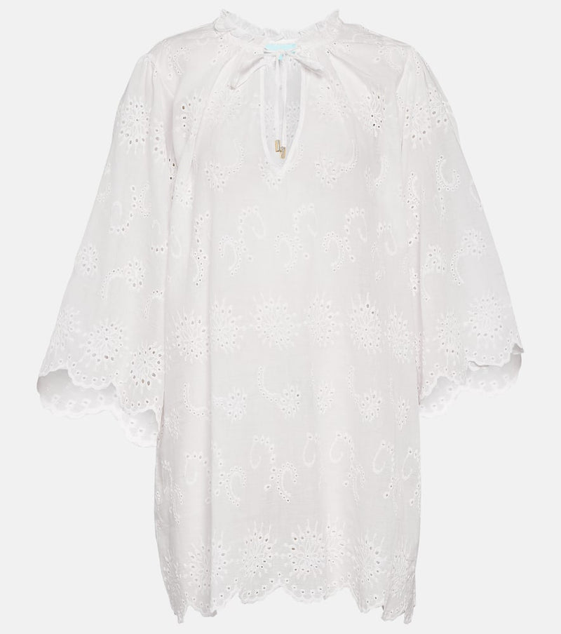 Melissa Odabash Lucy embroidered cotton kaftan