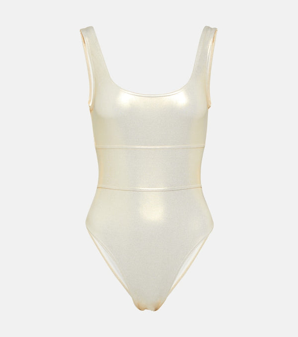 Melissa Odabash Perugia metallic swimsuit