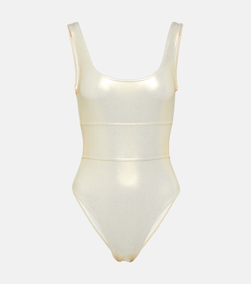 Melissa Odabash Perugia metallic swimsuit