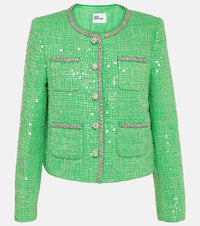 Self-Portrait Sequined boucle jacket