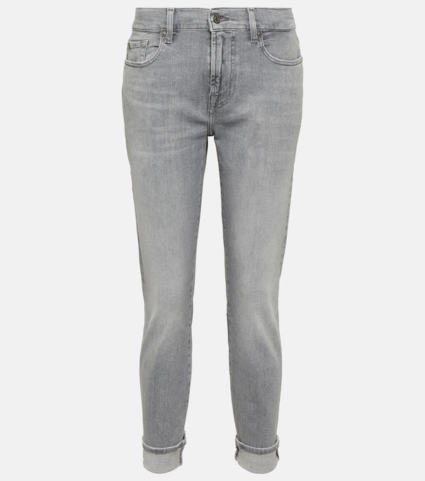 7 For All Mankind Mid-rise slim jeans