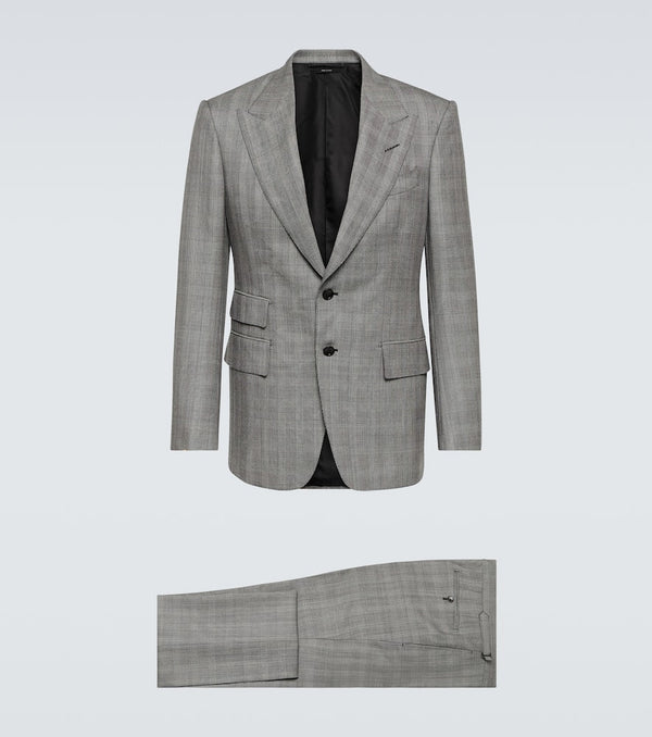 Tom Ford Shelton Prince of Wales checked wool suit