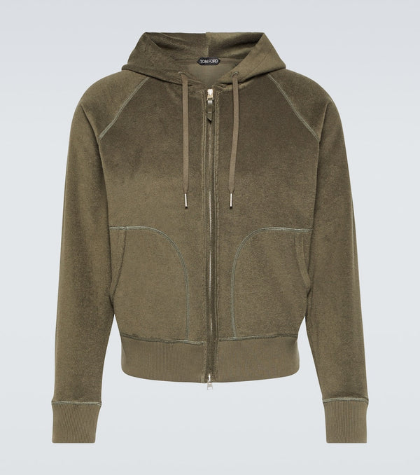 Tom Ford Towelling cotton hoodie