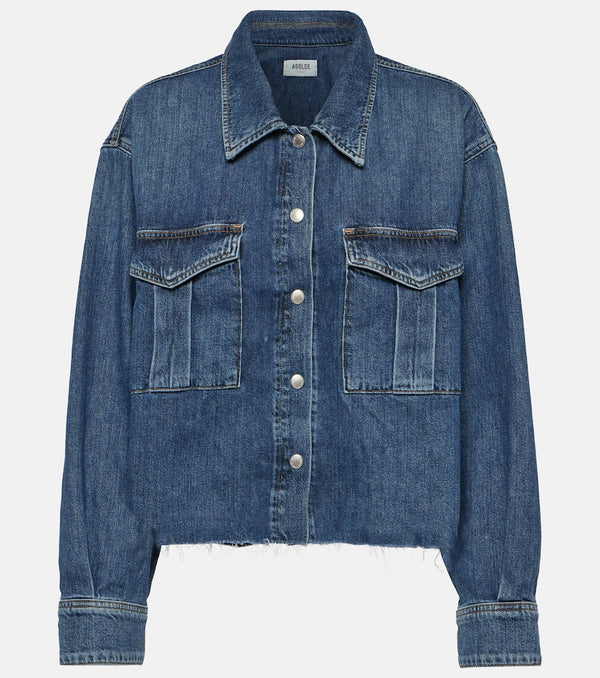 Agolde Nyx cropped denim shirt