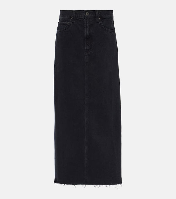 Agolde Hilla denim maxi skirt