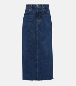 Agolde Hilla denim maxi skirt