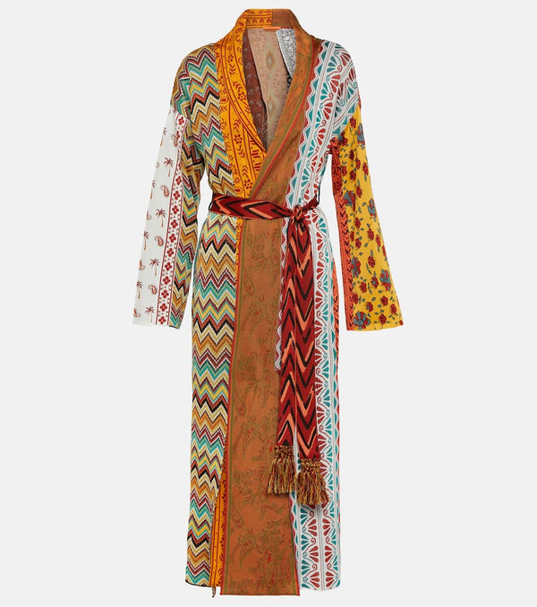 Alanui Scent of Incense patchwork coat