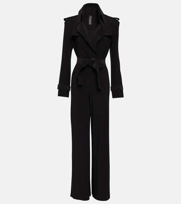 Norma Kamali Belted jersey jumpsuit