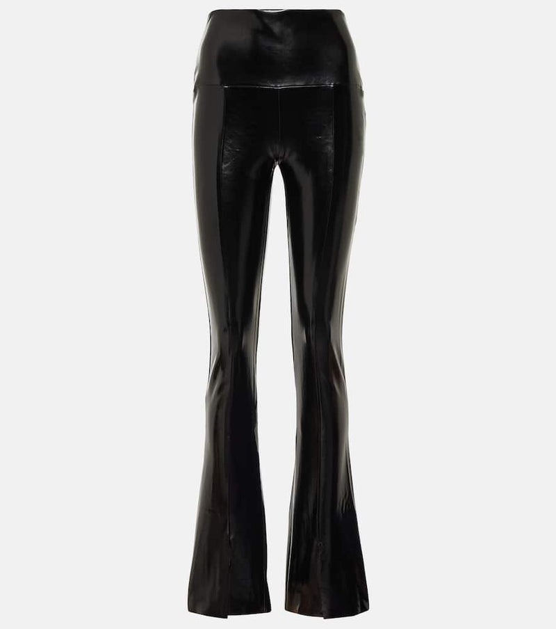 Norma Kamali Spat faux patent leather leggings