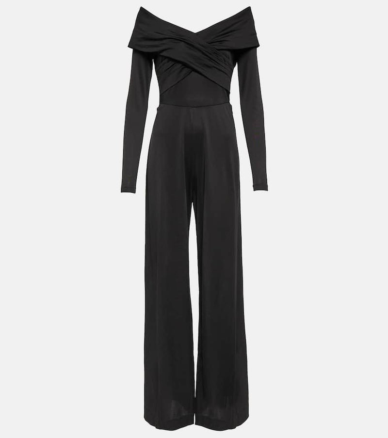 Diane von Furstenberg Lucien jersey off-shoulder jumpsuit