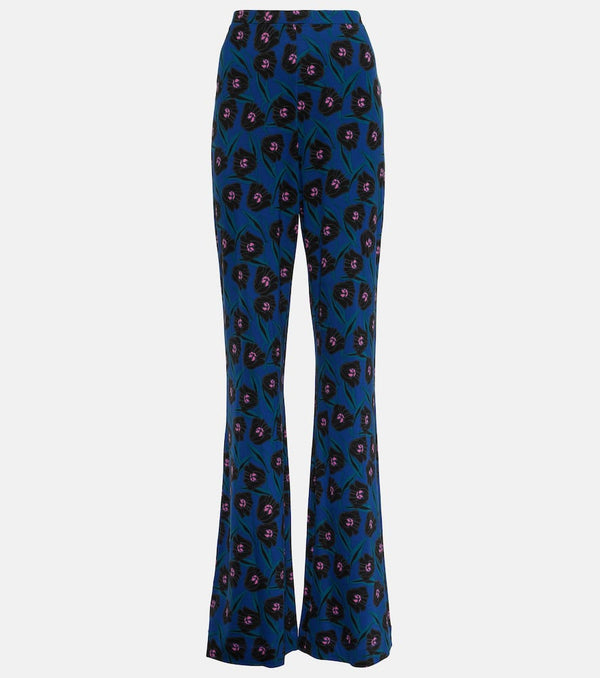 Diane von Furstenberg Brooklyn floral high-rise flared pants