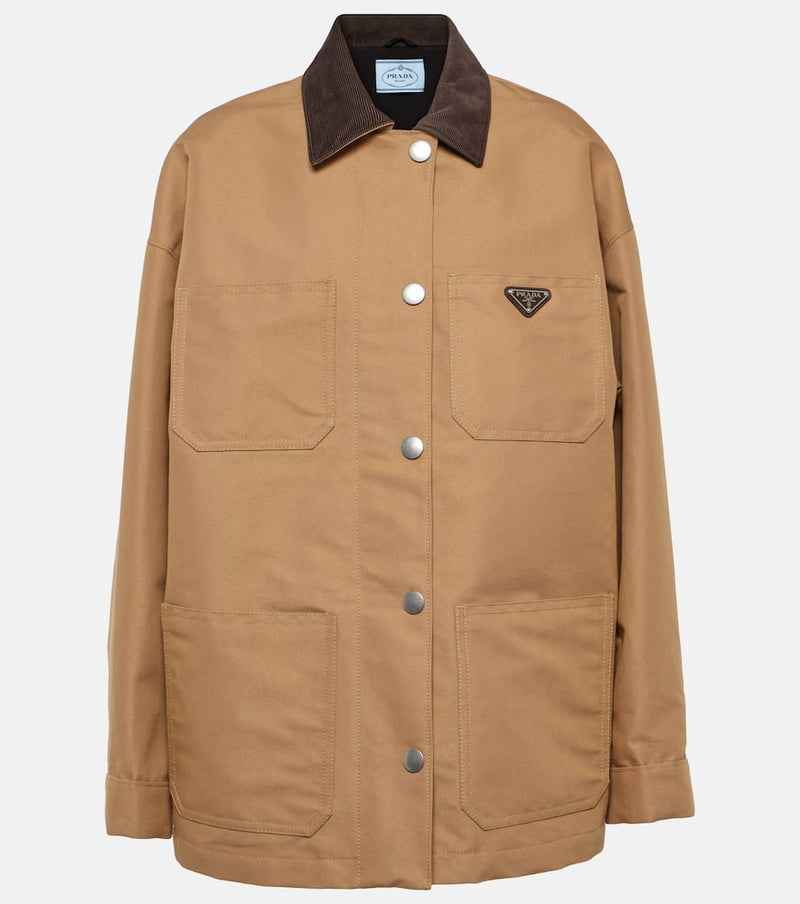 Prada Oversized canvas jacket