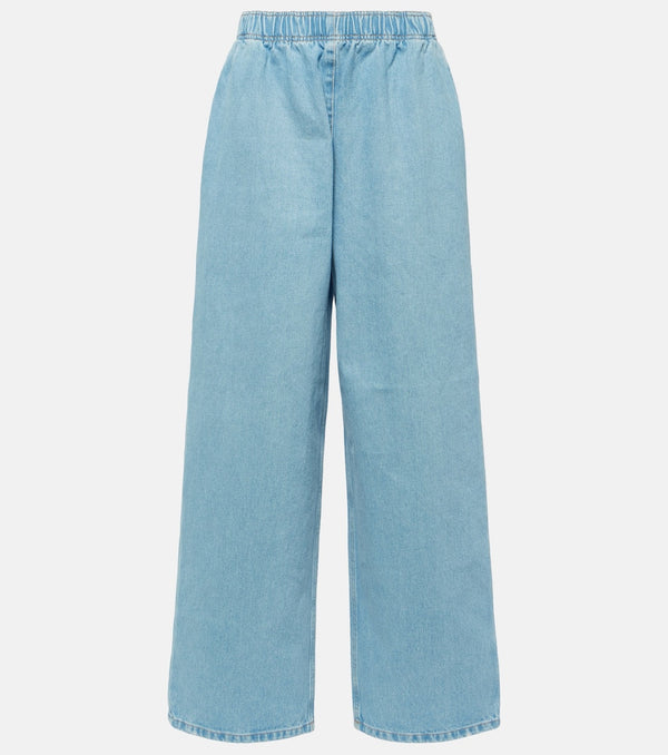 Prada Logo wide-leg jeans