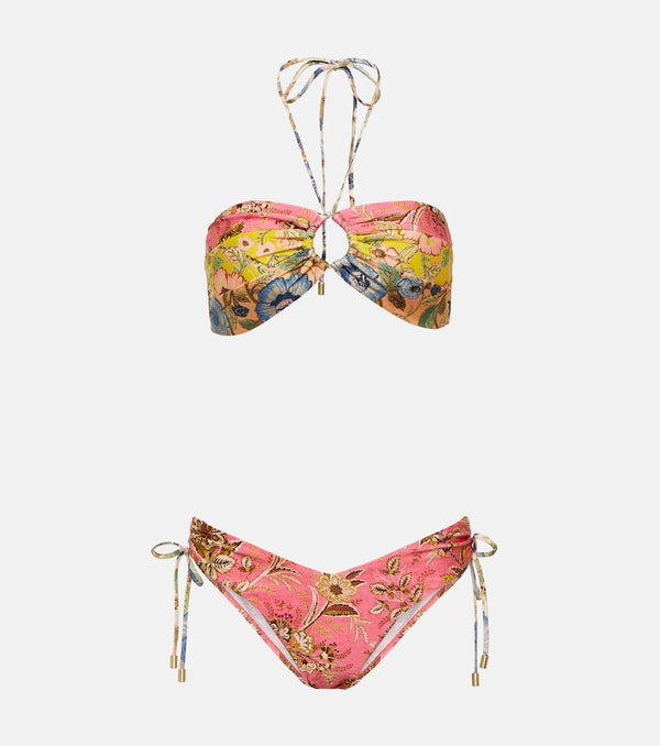 Zimmermann Junie floral halterneck bikini