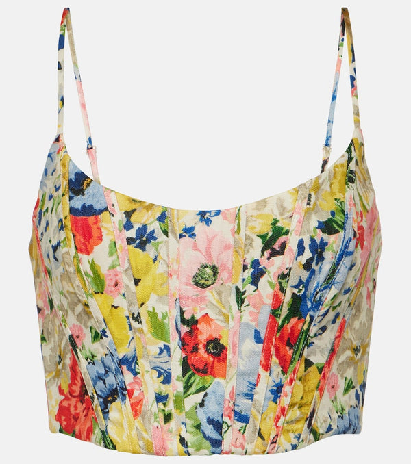 Zimmermann Alight floral bustier