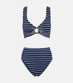 Hunza G Nadine striped bikini