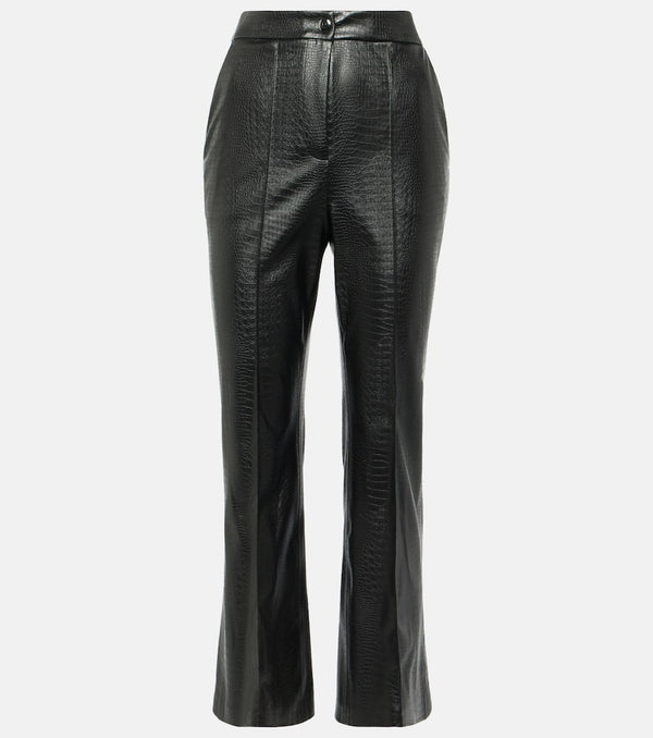 Max Mara Queva faux leather flared pants