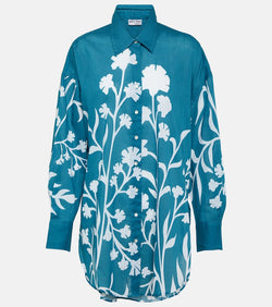 Juliet Dunn Majorelle cotton shirt